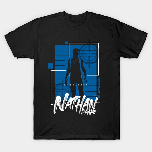 Nathan Drake: Uncharted - Unstoppable T-Shirt by ChrisPierreArt